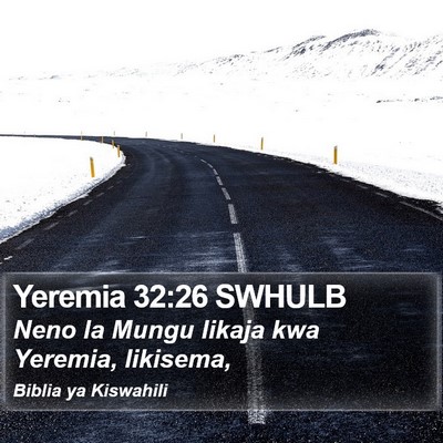 Yeremia 32:26 SWHULB Bible Verse Image