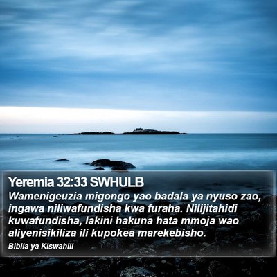 Yeremia 32:33 SWHULB Bible Verse Image