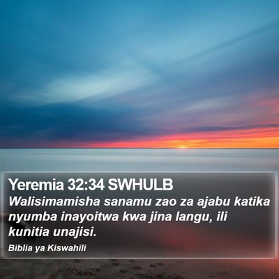 Yeremia 32:34 SWHULB Bible Verse Image