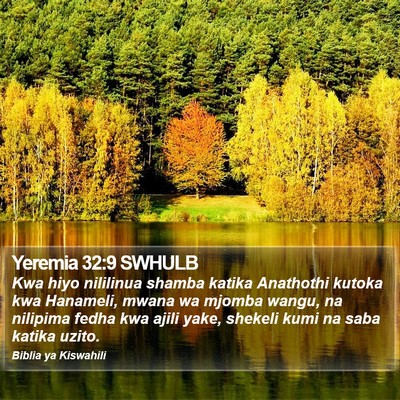 Yeremia 32:9 SWHULB Bible Verse Image