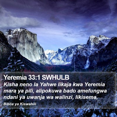 Yeremia 33:1 SWHULB Bible Verse Image