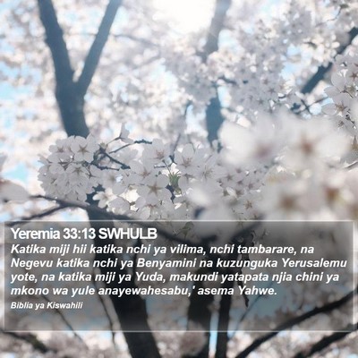 Yeremia 33:13 SWHULB Bible Verse Image