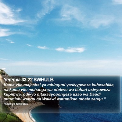 Yeremia 33:22 SWHULB Bible Verse Image