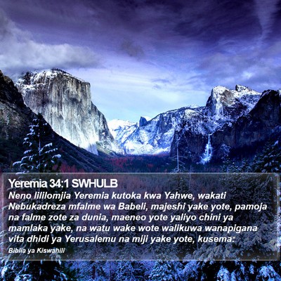 Yeremia 34:1 SWHULB Bible Verse Image