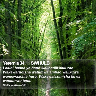 Yeremia 34:11 SWHULB Bible Verse Image