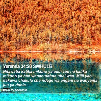 Yeremia 34:20 SWHULB Bible Verse Image