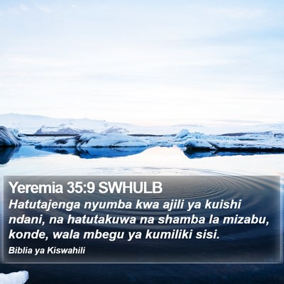 Yeremia 35:9 SWHULB Bible Verse Image
