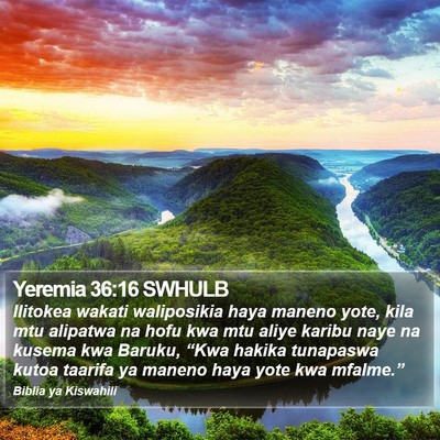 Yeremia 36:16 SWHULB Bible Verse Image