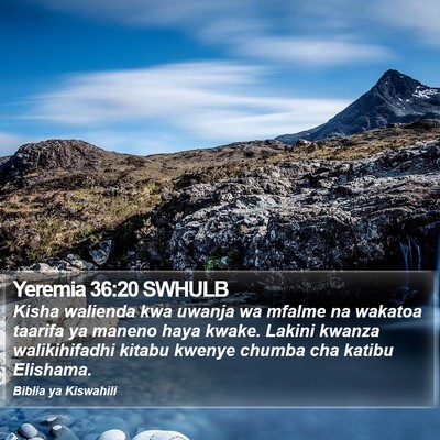 Yeremia 36:20 SWHULB Bible Verse Image