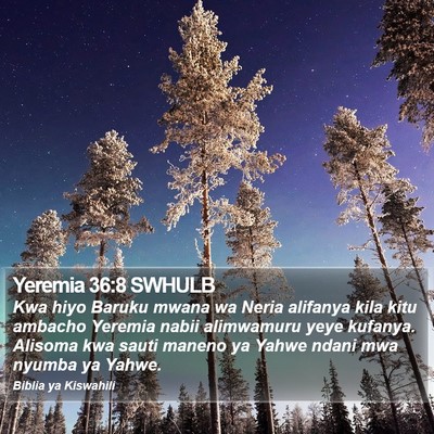 Yeremia 36:8 SWHULB Bible Verse Image