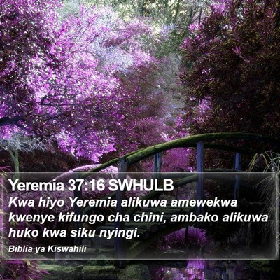 Yeremia 37:16 SWHULB Bible Verse Image
