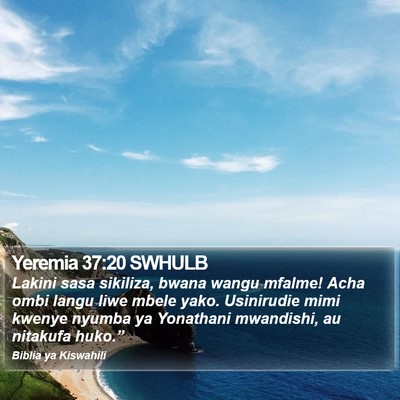 Yeremia 37:20 SWHULB Bible Verse Image