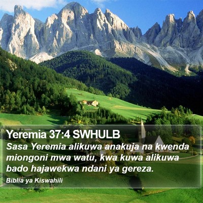 Yeremia 37:4 SWHULB Bible Verse Image