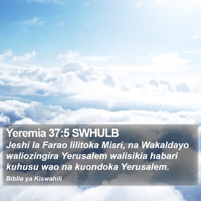 Yeremia 37:5 SWHULB Bible Verse Image