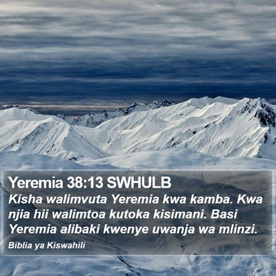 Yeremia 38:13 SWHULB Bible Verse Image