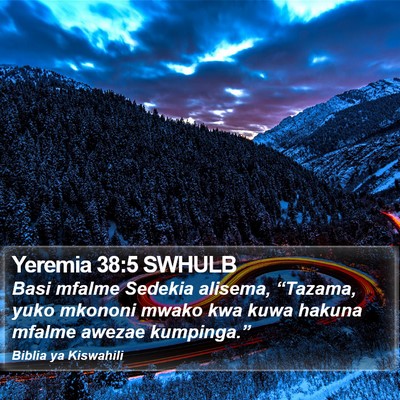 Yeremia 38:5 SWHULB Bible Verse Image