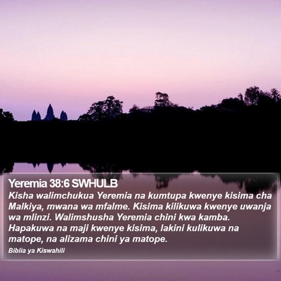 Yeremia 38:6 SWHULB Bible Verse Image