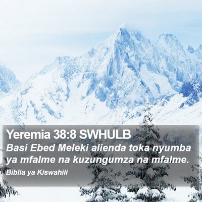 Yeremia 38:8 SWHULB Bible Verse Image