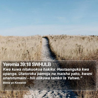 Yeremia 39:18 SWHULB Bible Verse Image