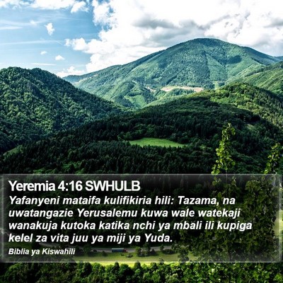 Yeremia 4:16 SWHULB Bible Verse Image