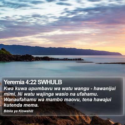 Yeremia 4:22 SWHULB Bible Verse Image
