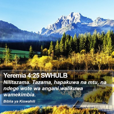 Yeremia 4:25 SWHULB Bible Verse Image