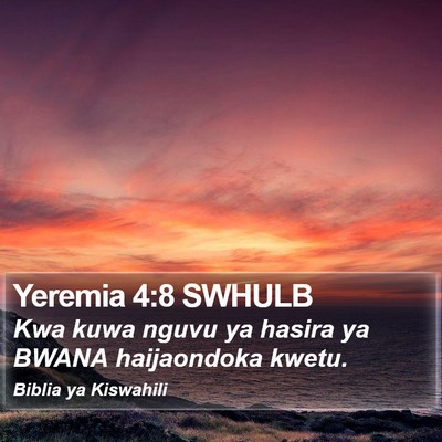 Yeremia 4:8 SWHULB Bible Verse Image