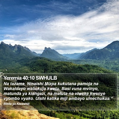 Yeremia 40:10 SWHULB Bible Verse Image