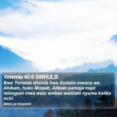 Yeremia 40:6 SWHULB Bible Verse Image