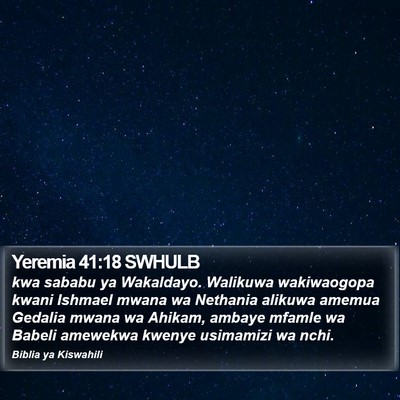 Yeremia 41:18 SWHULB Bible Verse Image