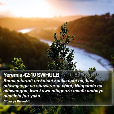 Yeremia 42:10 SWHULB Bible Verse Image