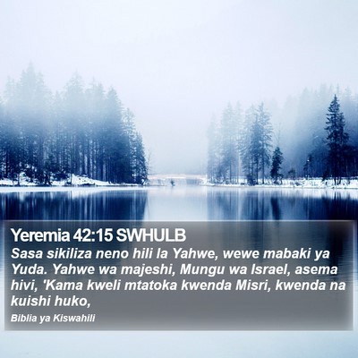 Yeremia 42:15 SWHULB Bible Verse Image