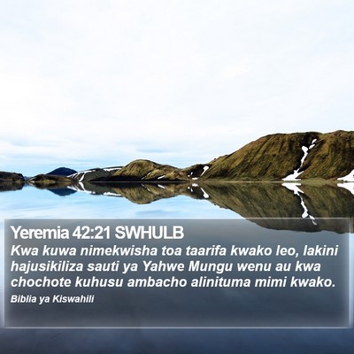 Yeremia 42:21 SWHULB Bible Verse Image