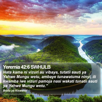 Yeremia 42:6 SWHULB Bible Verse Image