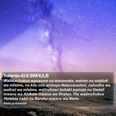 Yeremia 43:6 SWHULB Bible Verse Image