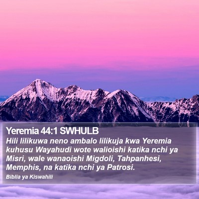 Yeremia 44:1 SWHULB Bible Verse Image