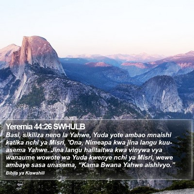 Yeremia 44:26 SWHULB Bible Verse Image