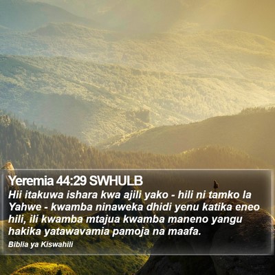 Yeremia 44:29 SWHULB Bible Verse Image