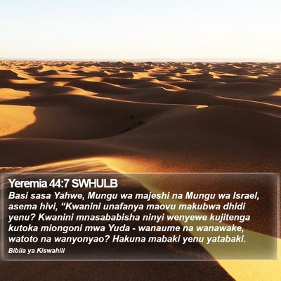 Yeremia 44:7 SWHULB Bible Verse Image