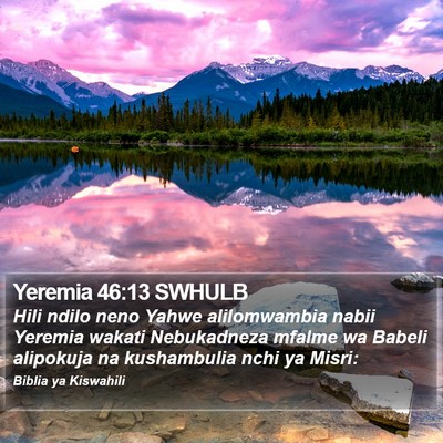 Yeremia 46:13 SWHULB Bible Verse Image