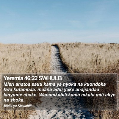 Yeremia 46:22 SWHULB Bible Verse Image