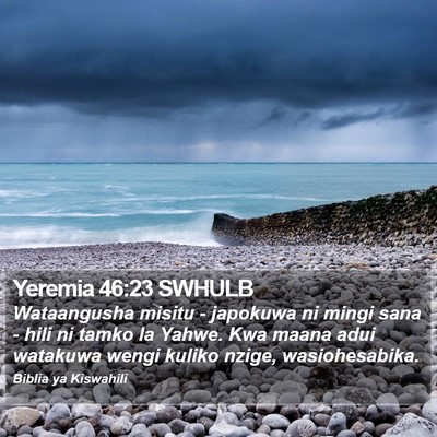 Yeremia 46:23 SWHULB Bible Verse Image