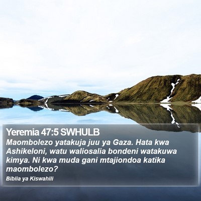 Yeremia 47:5 SWHULB Bible Verse Image