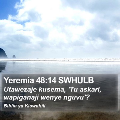 Yeremia 48:14 SWHULB Bible Verse Image