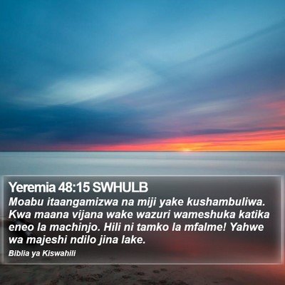 Yeremia 48:15 SWHULB Bible Verse Image
