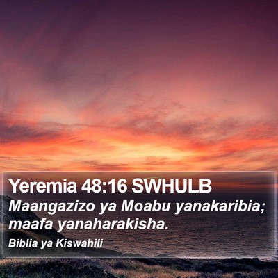 Yeremia 48:16 SWHULB Bible Verse Image