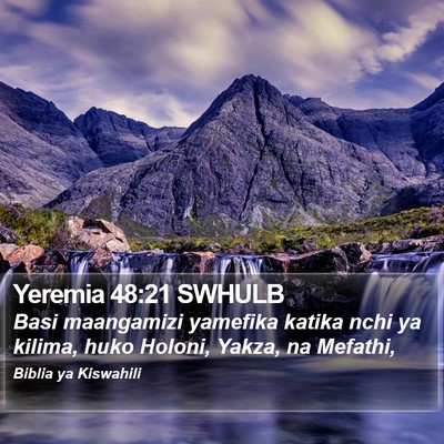 Yeremia 48:21 SWHULB Bible Verse Image