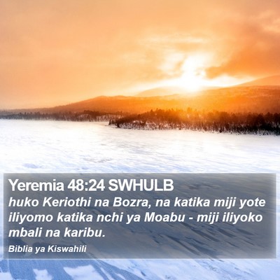 Yeremia 48:24 SWHULB Bible Verse Image
