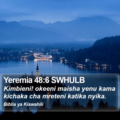 Yeremia 48:6 SWHULB Bible Verse Image
