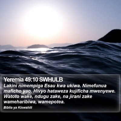 Yeremia 49:10 SWHULB Bible Verse Image